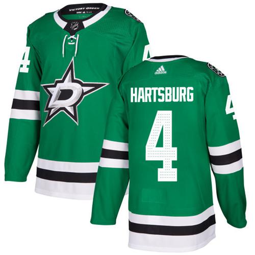 Adidas Men Dallas Stars #4 Craig Hartsburg Green Home Authentic Stitched NHL Jersey->dallas stars->NHL Jersey